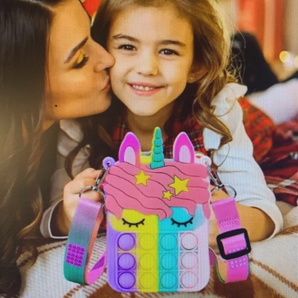 New Unicorn Pop purse shoulder bag silicone polyester
